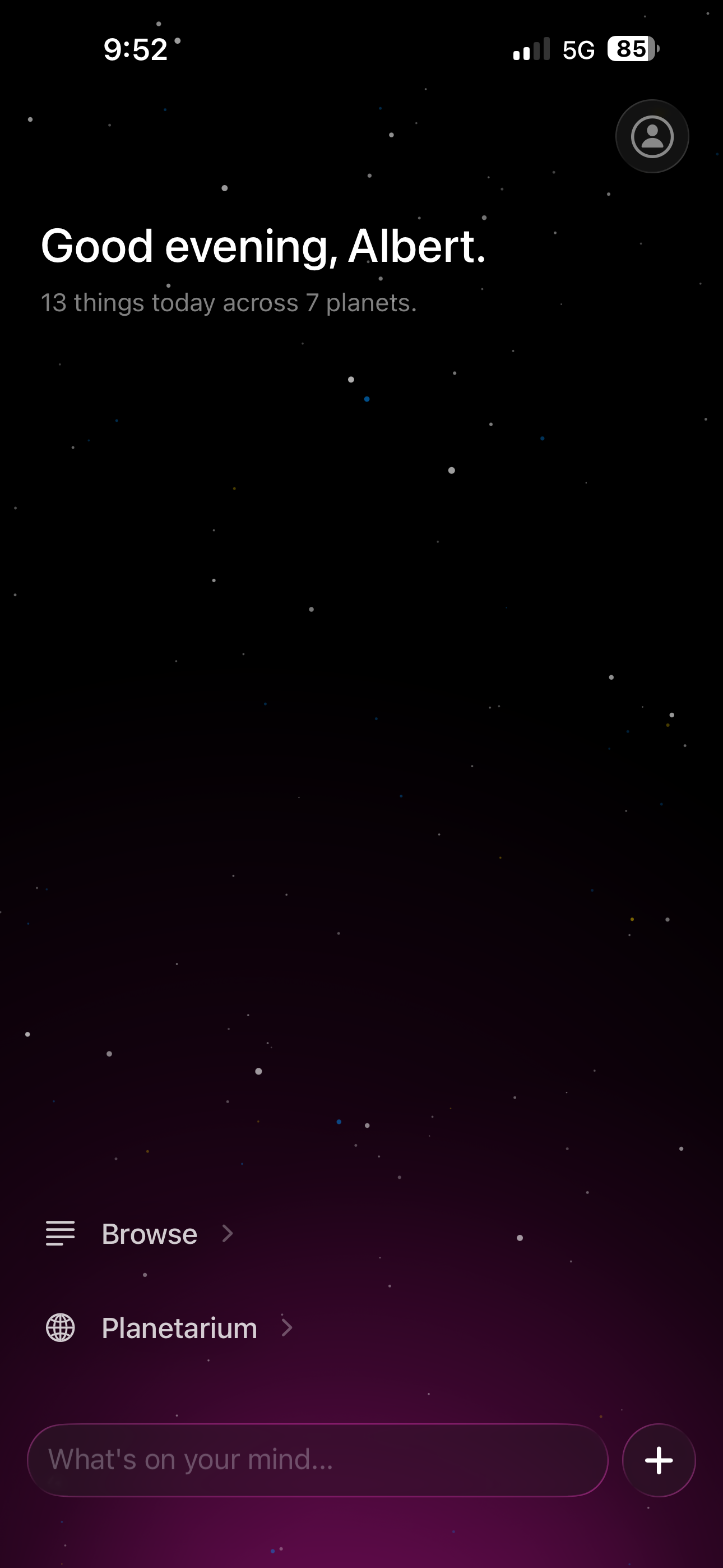 Idessa app showing a personal inspiration library