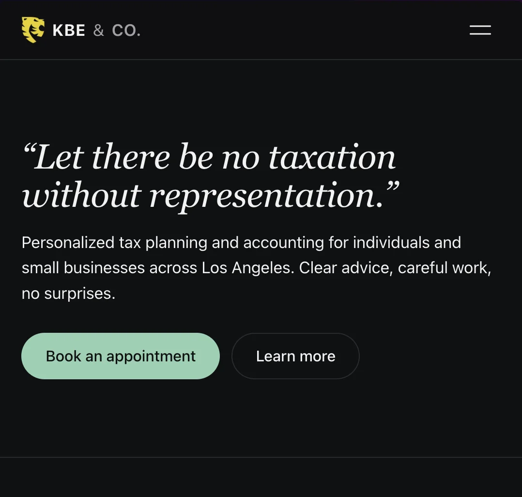 KBE & Co. website